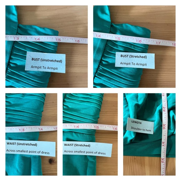 BCBGMaxAzria Teal Halter Bubble Dress XS Babydoll Party Turquoise Pleated BCBG - Picture 4 of 8